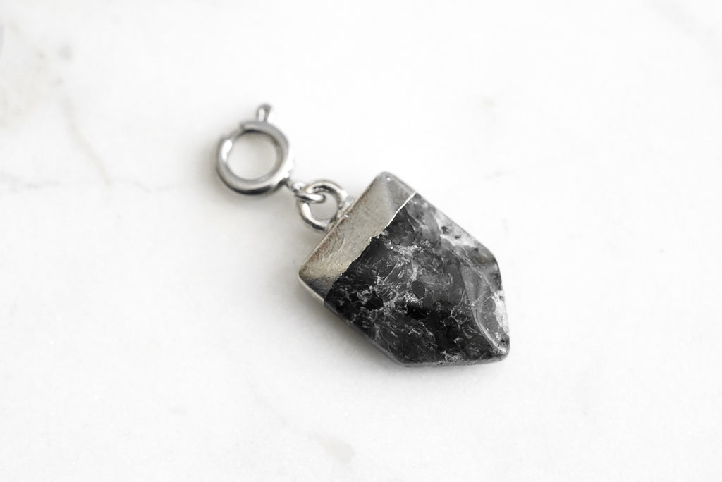 Maker Collection - Silver Smoky Buffy Charm