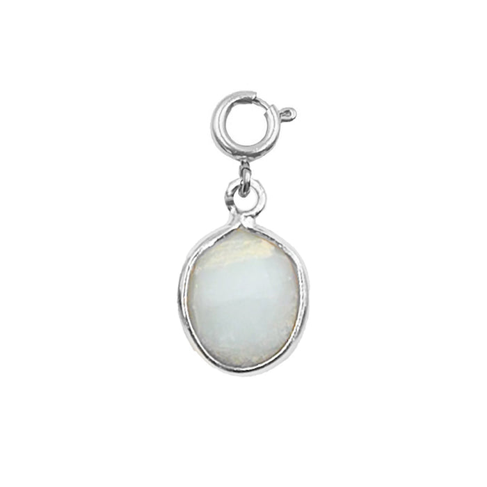 Maker Collection - Silver Solar Oval Charm (Wholesale)
