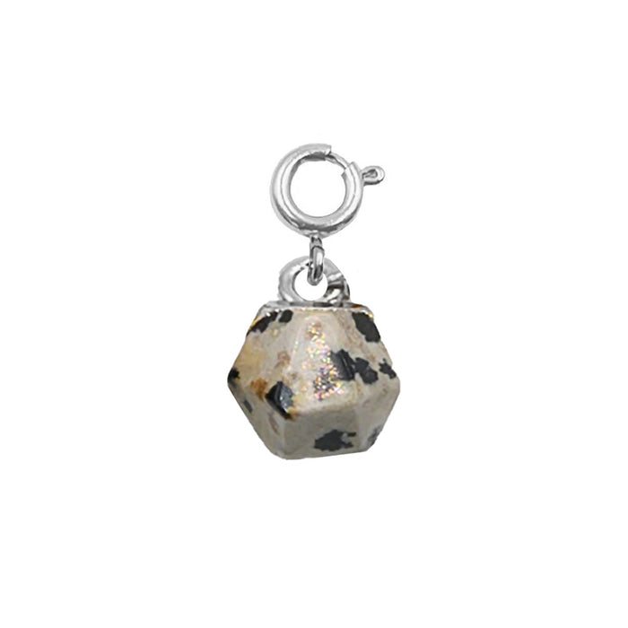 Maker Collection - Silver Speckle Icosahedron Charm (Wholesale)