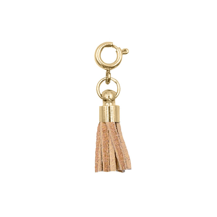 Maker Collection - Tawny Suede Tassel Charm
