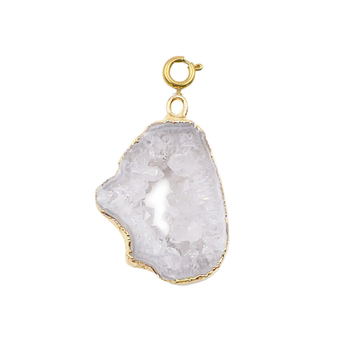 Maker Collection - White Agate Stone Charm