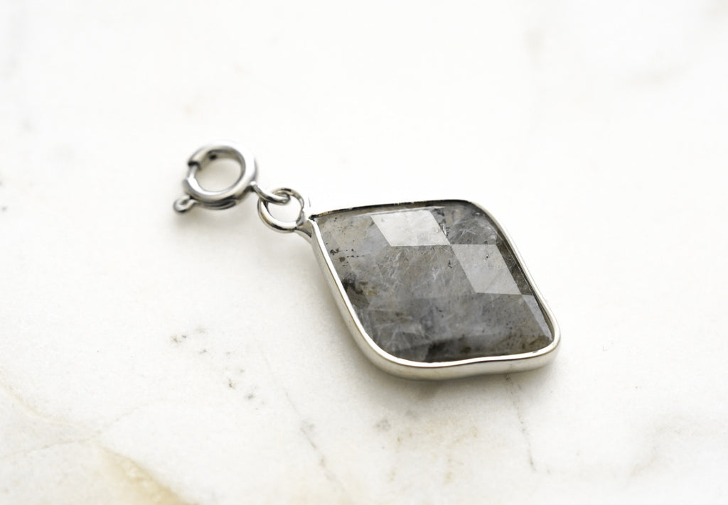 Maker Collection - Silver Haze Diamond Charm