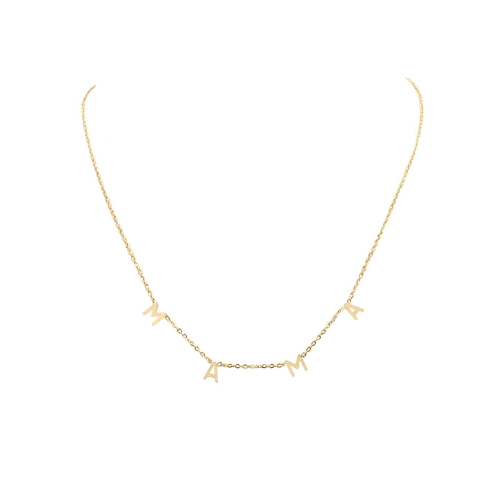 Mama Collection - Gold Letter Necklace