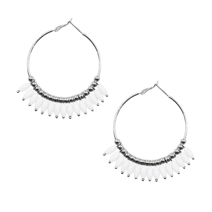 Mariana Collection - Silver Ashen Earrings (Wholesale)