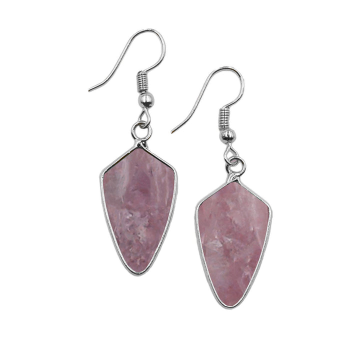 Maxi Collection - Silver Ruby Earrings (Wholesale)