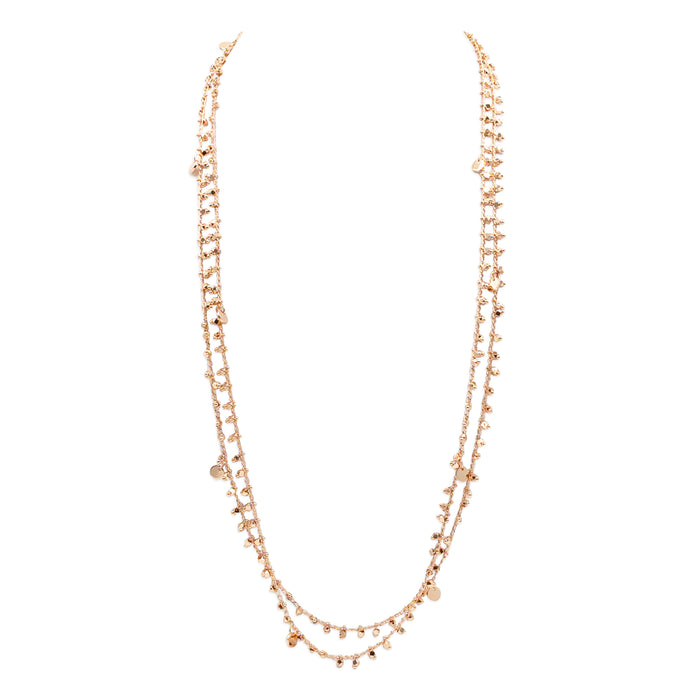 Maya Collection - Rose Gold Wrap Necklace (Wholesale)
