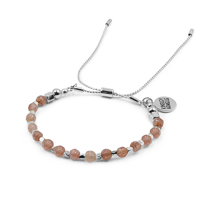Merci Collection - Silver Ruby Bracelet (Wholesale)