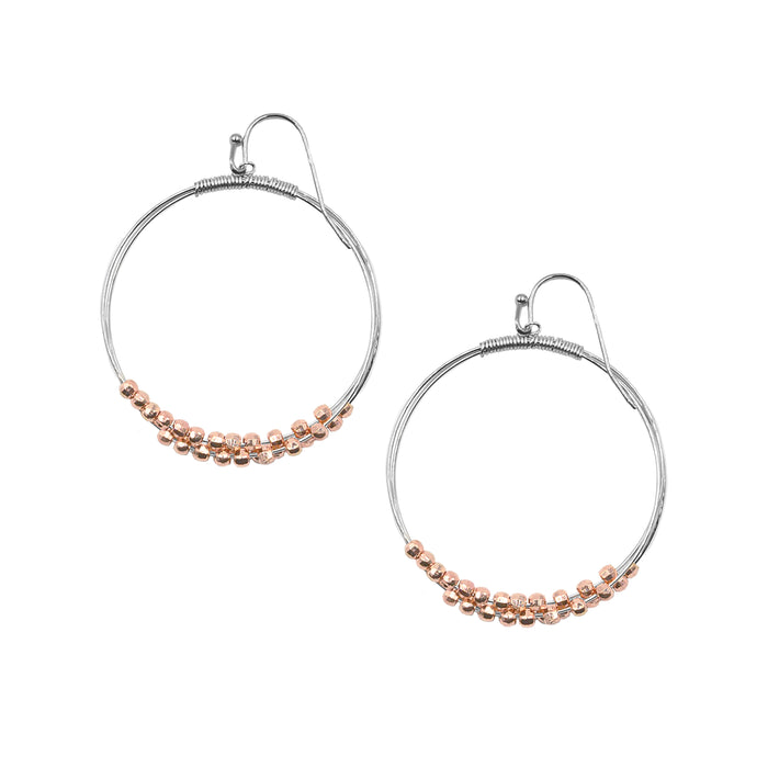 Metallic Collection - Rose Gold Ory Earrings (Wholesale)
