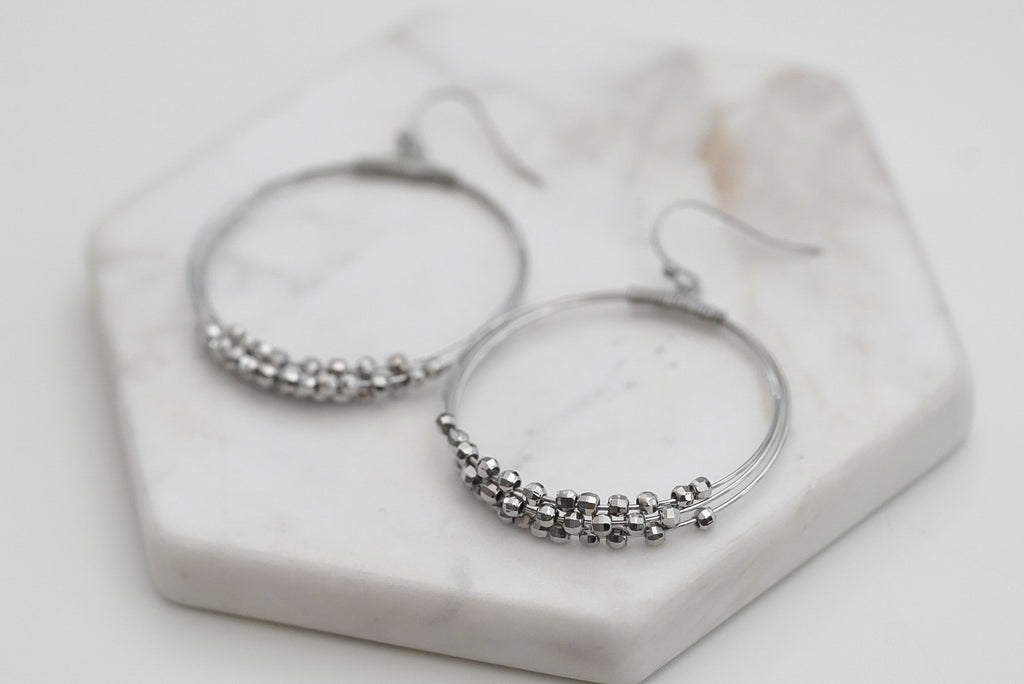 Metallic Collection - Silver Ory Earrings