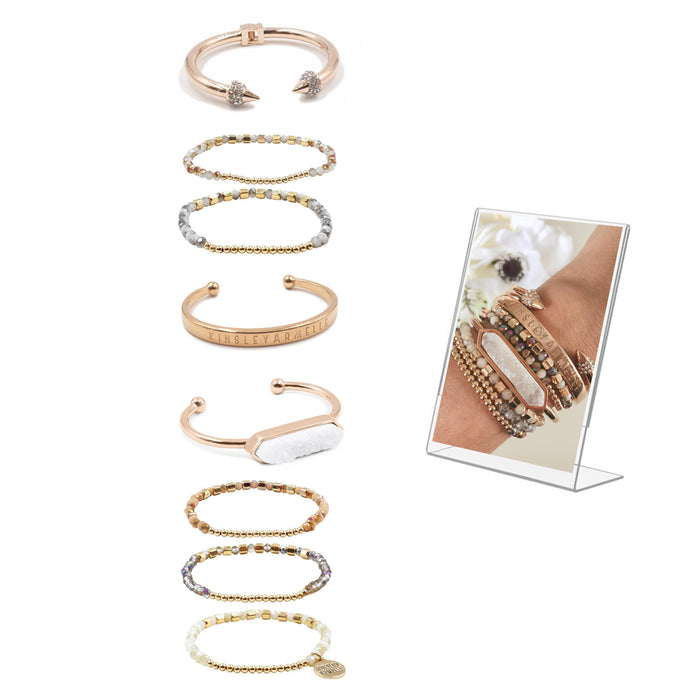 Rose Gold Milayna Bracelet Stack (Wholesale)