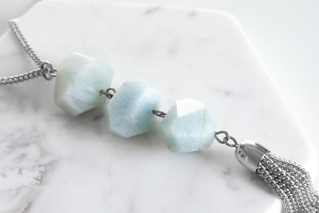 Mineral Collection - Silver Mint Necklace