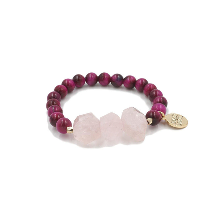 Mineral Collection - Raspberry Wine Bracelet - Kinsley Armelle