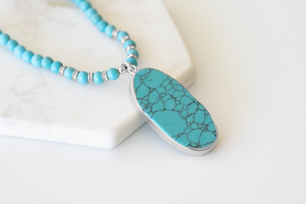 Montana Collection - Silver Turquoise Necklace