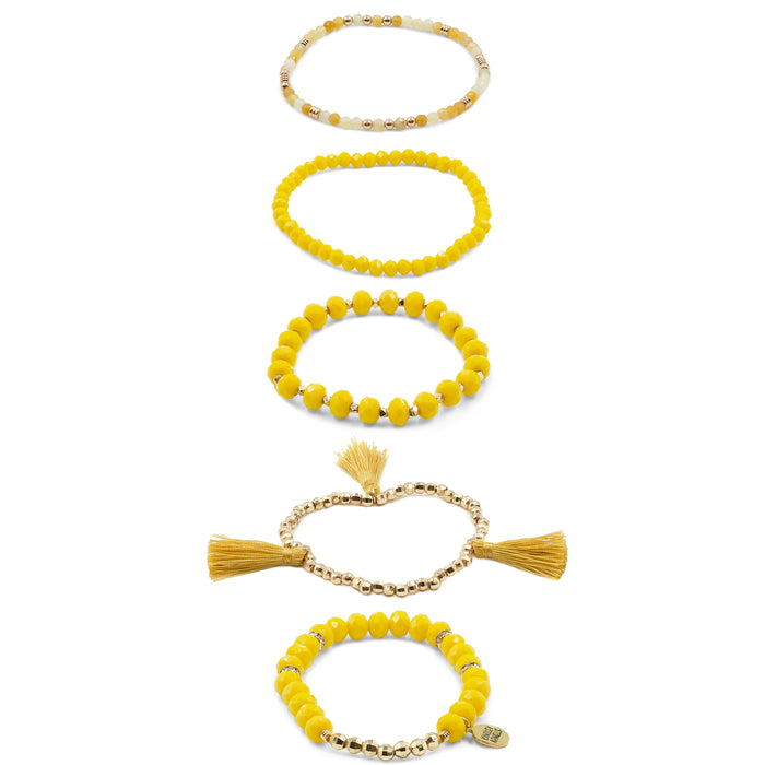 Stacked Collection - Mustard Bracelet Set