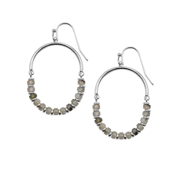 Naomi Collection - Silver Haze Earrings (Wholesale)