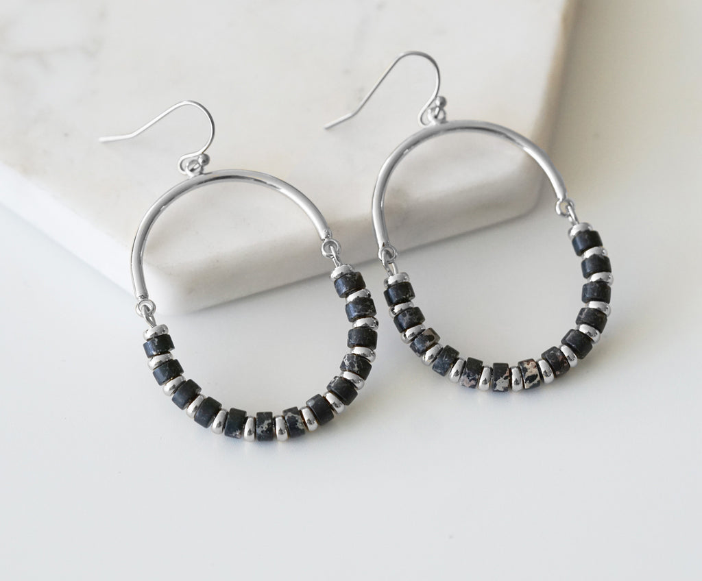 Naomi Collection - Silver Moxie Earrings