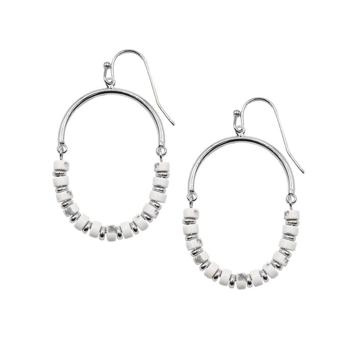 Naomi Collection - Silver Pepper Earrings (Wholesale)