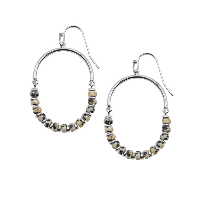 Naomi Collection - Silver Speckle Earrings (Ambassador)