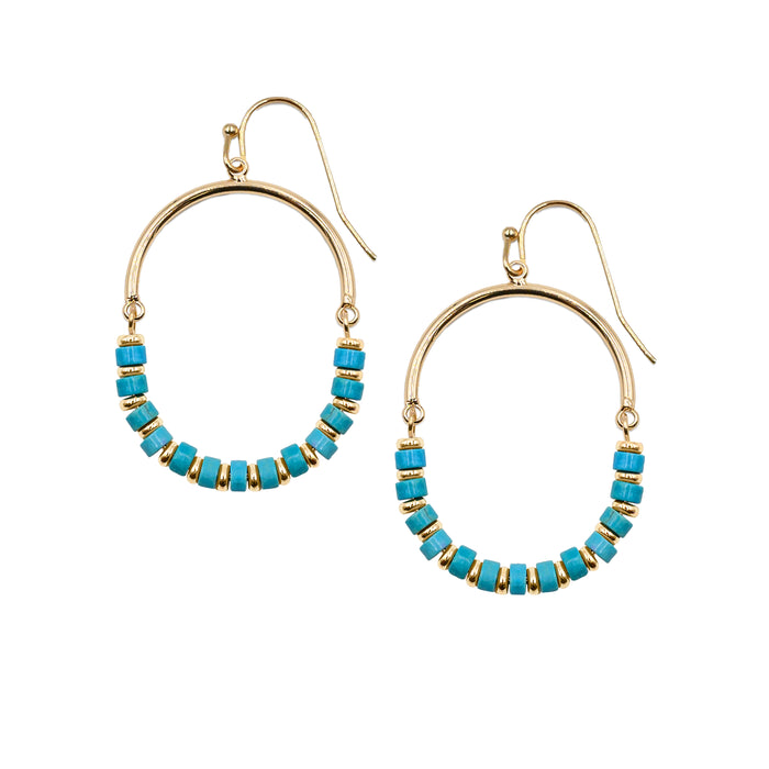 Naomi Collection - Turquoise Earrings (Wholesale)