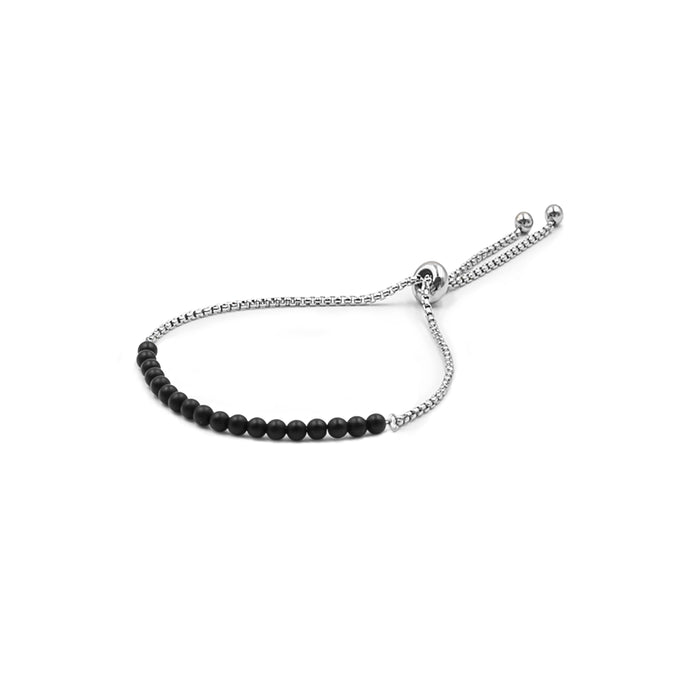 Nixie Collection - Silver Coal Bracelet 4mm (Ambassador)
