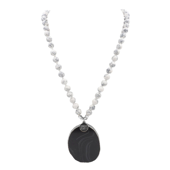 Onyx Collection - Silver Pepper Necklace (Wholesale)