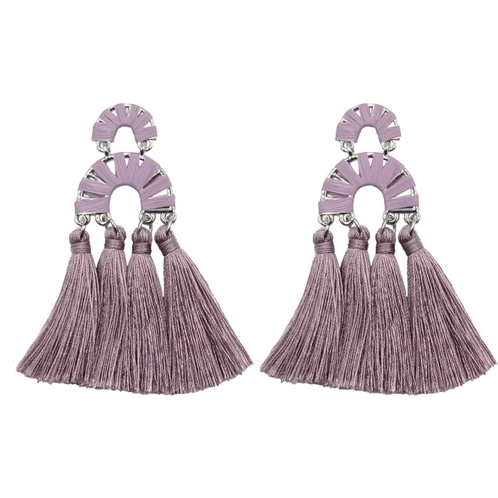 Pavlova Collection - Silver Lilac Earrings