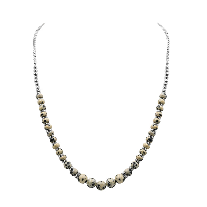 Phoebe Collection - Silver Speckle Necklace (Wholesale)
