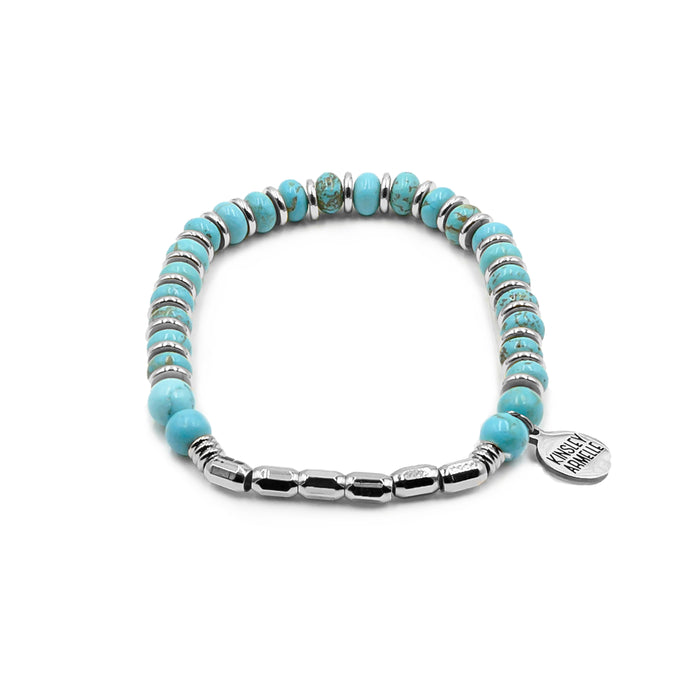 Phoebe Collection - Silver Turquoise Bracelet (Wholesale)