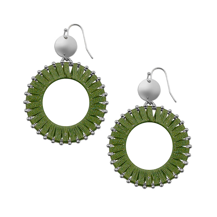 Pinnie Collection - Silver Moss Earrings