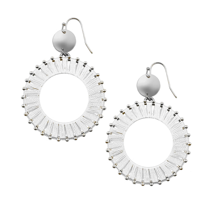 Pinnie Collection - Silver Ashen Earrings (Wholesale)