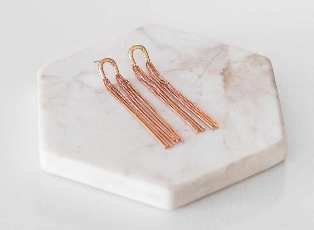 Poppy Collection - Rose Gold Earrings