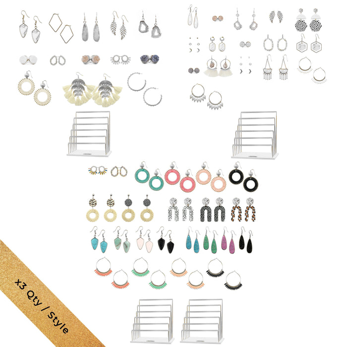 Professional Staple Silver Earrings Wholesale Kit