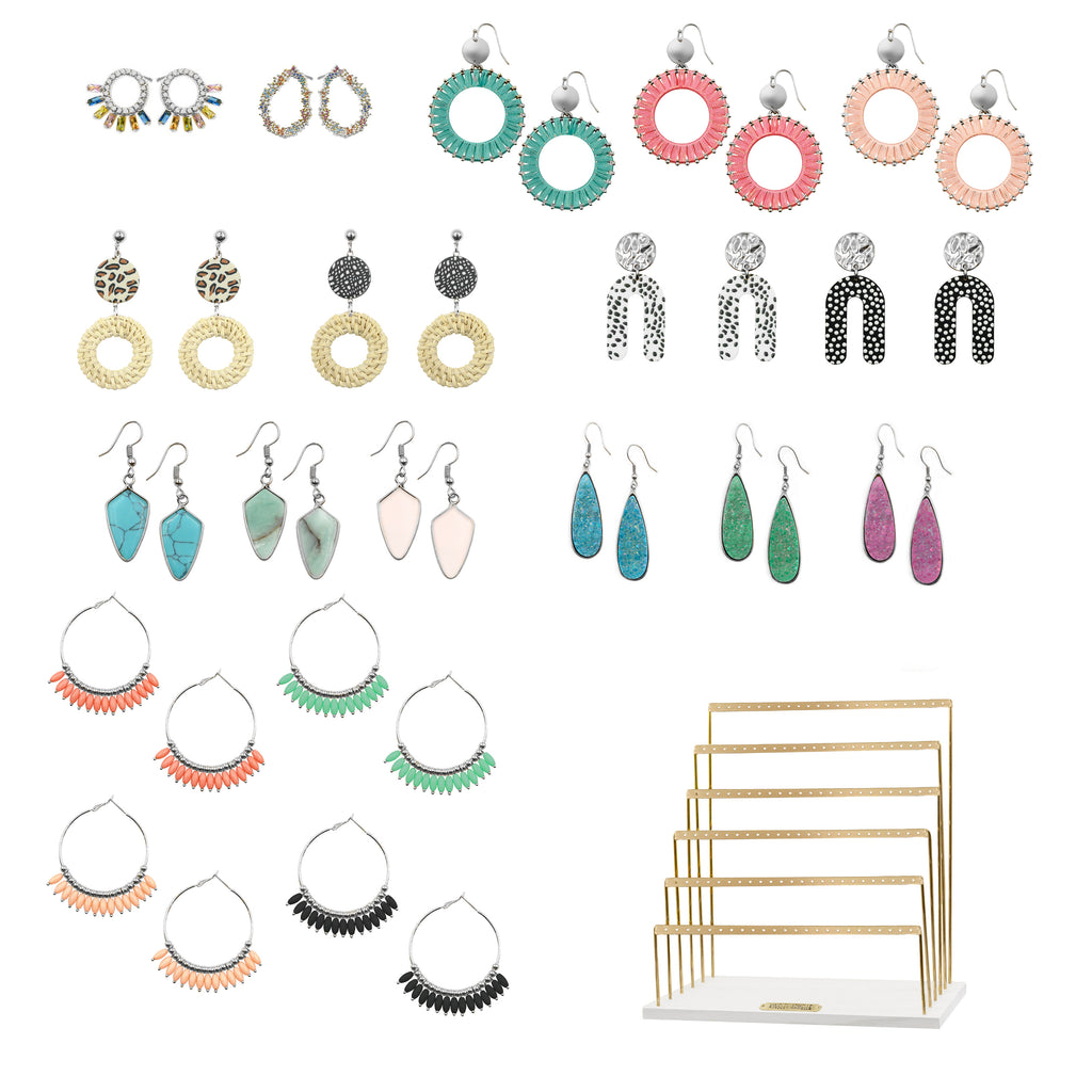 Professional Staple Silver Earrings Wholesale Kit