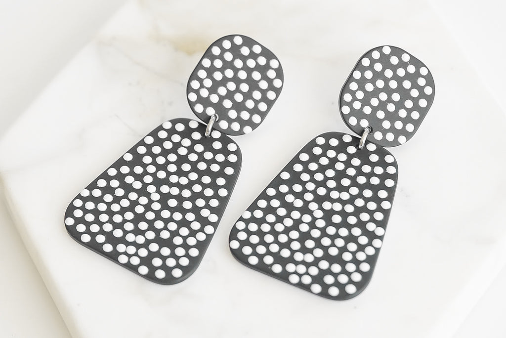 Rave Collection - Silver Dottie Earrings