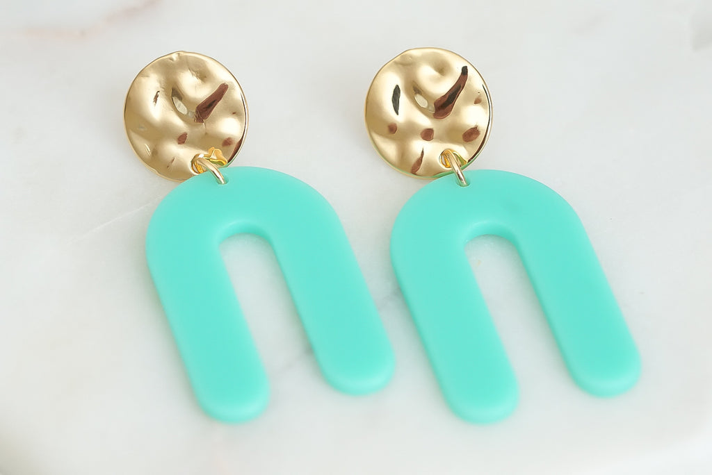 Rayne Collection - Mint Earrings
