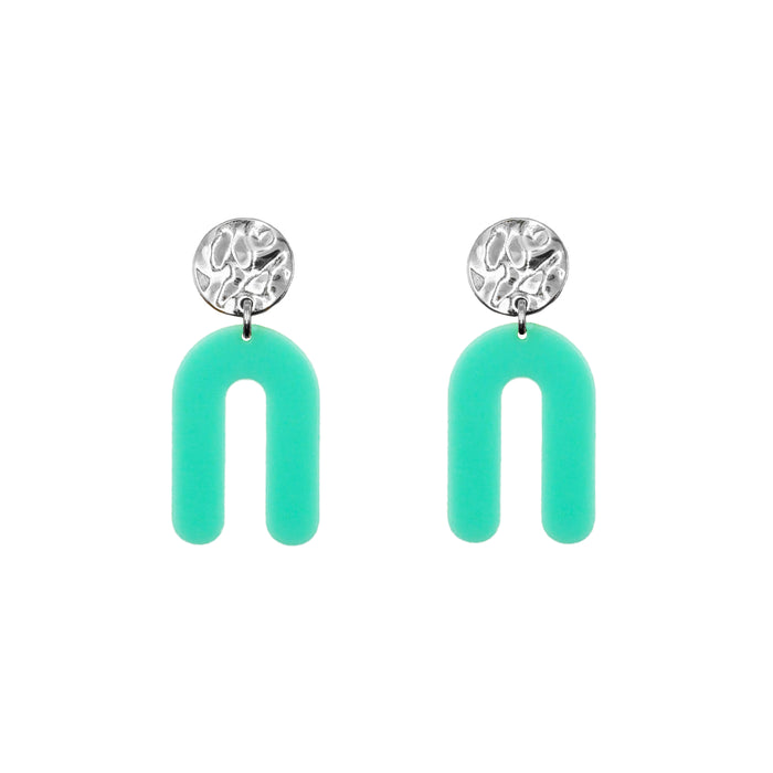 Rayne Collection - Silver Mint Earrings