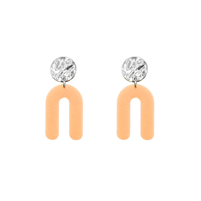 Rayne Collection - Silver Sherbet Earrings (Wholesale)