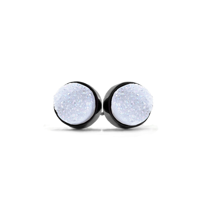 Regal Collection - Black Pearl Stud Earrings (Wholesale)