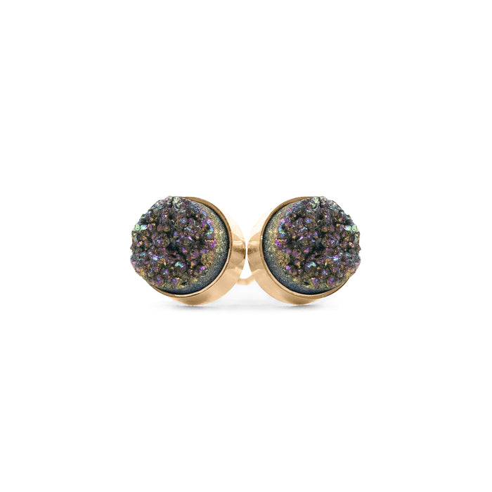 Regal Collection - Elara Cosmic Quartz Stud Earrings (Ambassador)