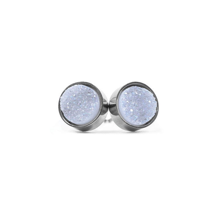 Regal Collection - Silver Pearl Stud Earrings
