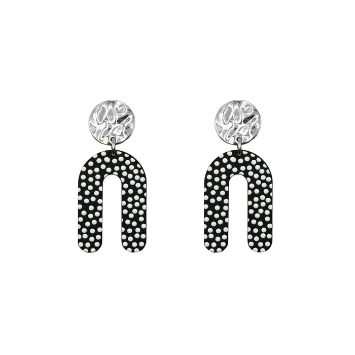 Rayne Collection - Silver Dottie Earrings (Wholesale)