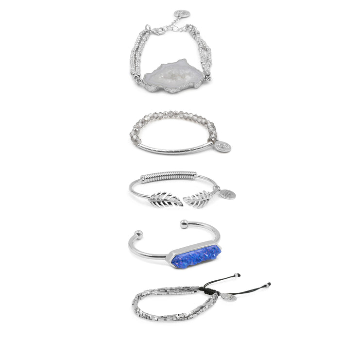 Silver Adeline Bracelet Stack (Wholesale)