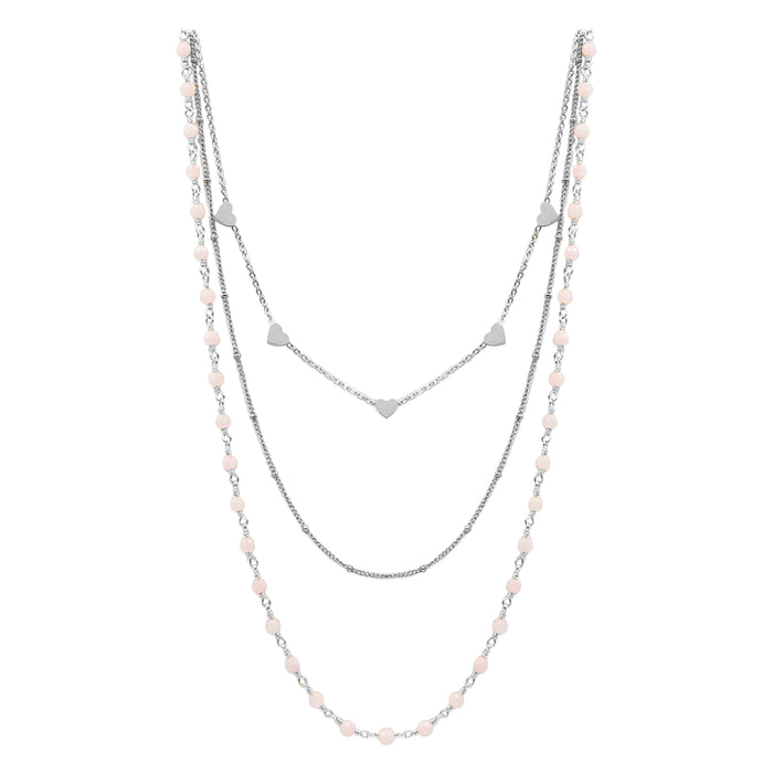 Silver Amia Necklace Set (Wholesale)