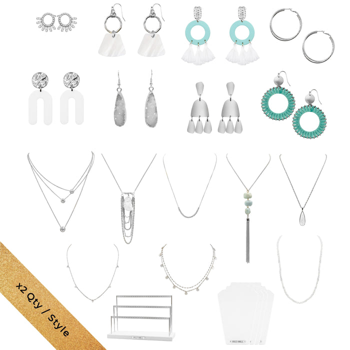 Silver Calypso Necklaces and Earrings Wholesale Kit
