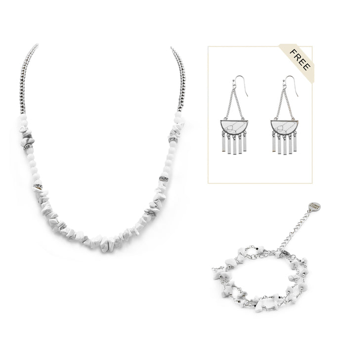Silver Carina Jewelry Set