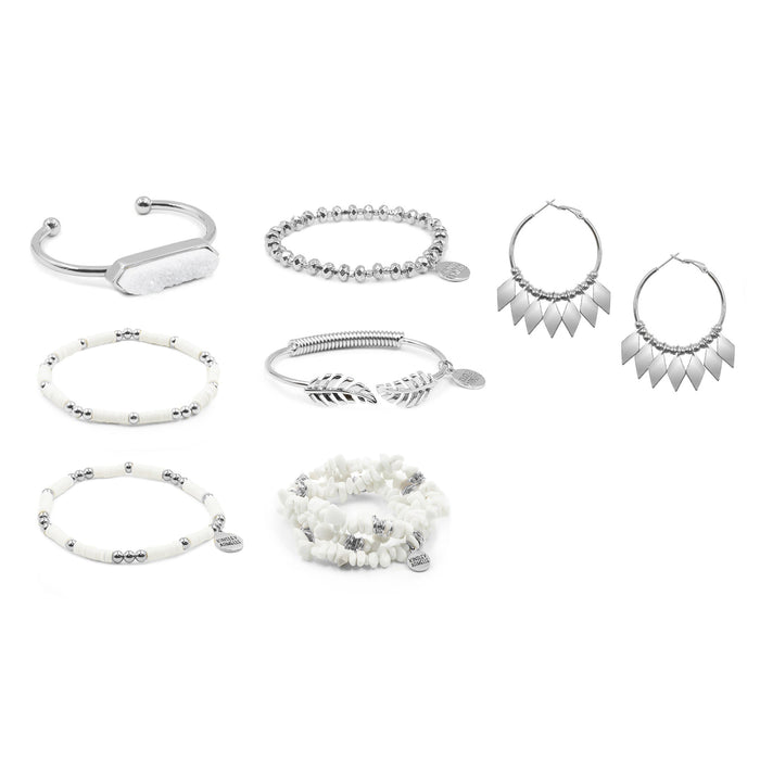 Silver Fallon Jewelry Set