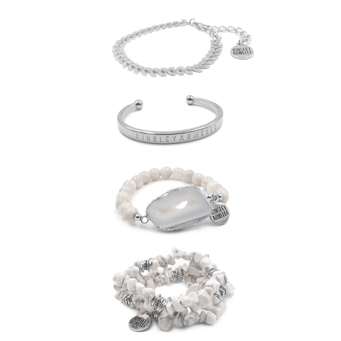 Silver Ivory Bracelet Stack (Ambassador)