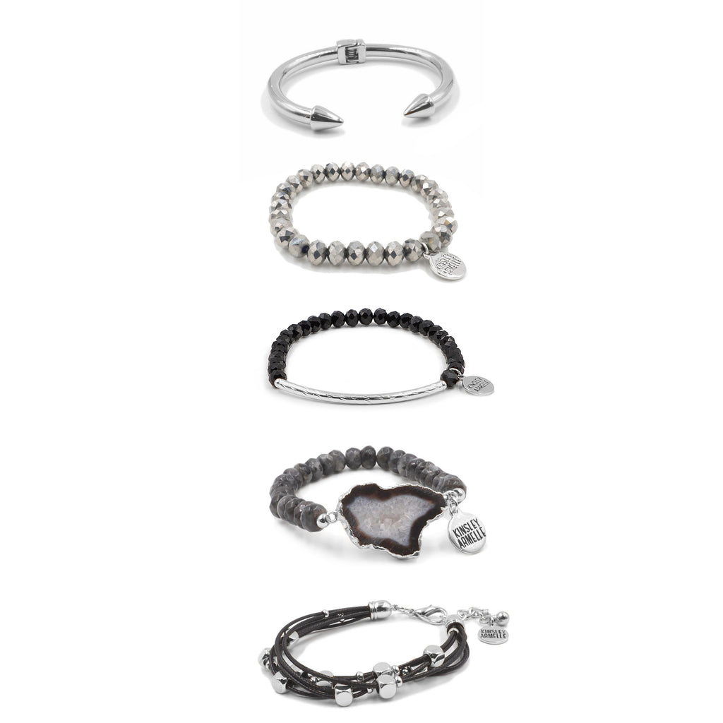 Silver Korbin Bracelet Stack (Featured Product)