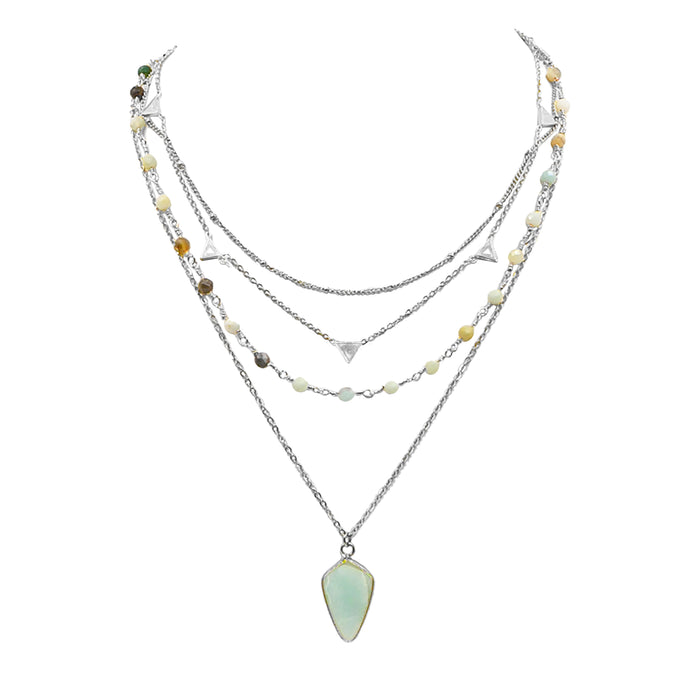 Silver Kyrie Necklace Set (Wholesale)