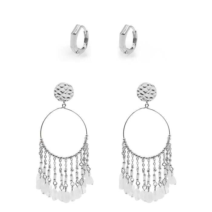 Silver Lyla Earrings Set (Ambassador)